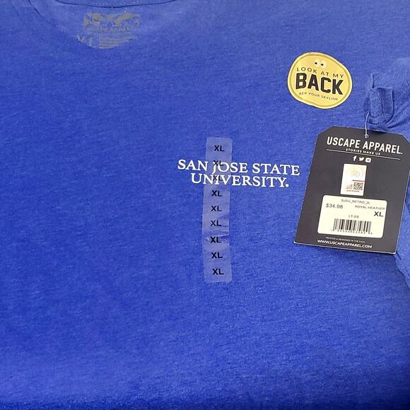 NEW SJSU SAN JOSE STATE UNIVERSITY SKYLINE USCAPE T-SHIRT - XL - Picture 3 of 3